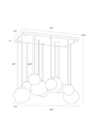 Gray Glass Orbs Chandelier | Splendido Dionis | Oroa.com