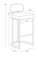 Two-Toned Low-Back Bar Stool | Splendido Larissa | Oroa.com