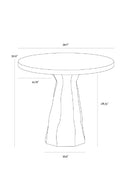 Natural Indoor/Outdoor Travertine Look Bistro Table | Splendido Kliff | Oroa.com