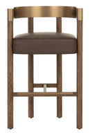 Brown Ash Curved Bar Stool | Splendido Manolo | Oroa.com