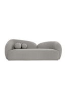 Gray Boucle Curved Sofa | Splendido Esme | Oroa.com