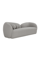 Gray Boucle Curved Sofa | Splendido Esme | Oroa.com