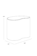 Freeform Travertine-Look Indoor/Outdoor Coffee Table | Splendido Ishiko | Oroa.com