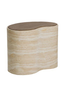 Freeform Travertine-Look Indoor/Outdoor Coffee Table | Splendido Ishiko | Oroa.com