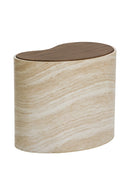 Freeform Travertine-Look Indoor/Outdoor Coffee Table | Splendido Ishiko | Oroa.com