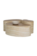 Freeform Travertine-Look Indoor/Outdoor Coffee Table | Splendido Ishiko | Oroa.com