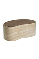 Freeform Travertine-Look Indoor/Outdoor Coffee Table | Splendido Ishiko | Oroa.com