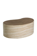 Freeform Travertine-Look Indoor/Outdoor Coffee Table | Splendido Ishiko | Oroa.com