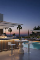 Marble-Look Indoor/Outdoor Concrete Bistro Table | Splendido Raul | Oroa.com