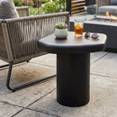 Black Organic-Shaped Indoor/Outdoor End Table | Splendido Detti