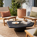 Black Concrete Indoor/Outdoor Coffee Table | Splendido Detti