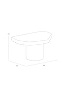 Black Concrete Indoor/Outdoor Coffee Table | Splendido Detti | Oroa.com