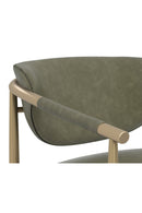 Gold-Framed Leather Lounge Chair | Splendido Heloise | Oroa.com