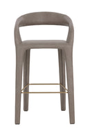 Open-Back Leather Bar Stool | Splendido Atika | Oroa.com