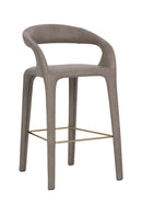 Open-Back Leather Bar Stool | Splendido Atika | Oroa.com