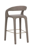 Open-Back Leather Bar Stool | Splendido Atika | Oroa.com