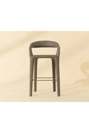 Open-Back Leather Bar Stool | Splendido Atika | Oroa.com