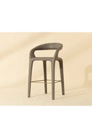 Open-Back Leather Bar Stool | Splendido Atika | Oroa.com