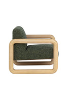 Hospitality furniture - Green Textured Fabric Lounge Chair - www.oroatrade.com