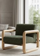 Hospitality furniture - Green Textured Fabric Lounge Chair - www.oroatrade.com