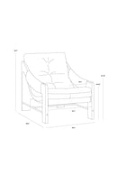 Hospitality furniture - Reclined Leather Lounge Chair - www.oroatrade.com