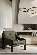 Hospitality furniture - Reclined Leather Lounge Chair - www.oroatrade.com