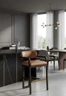 Brown Leather Bar Stool | Splendido Madrone