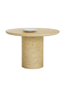 Round Indoor/Outdoor Marble Effect Dining Table | Splendido Riva | Oroa.com