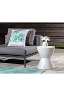 White Hourglass Indoor/Outdoor End Table | Splendido Logan | Oroa.com