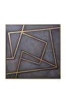 Gold Lines Framed Art | Splendido In A Maze | Oroa.com