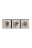 Taupe Abstract Art Set (3) | Splendido Zen Garden | Oroa.com