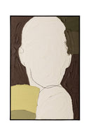 Contract furniture - Face Outline Textured Art - www.oroatrade.com