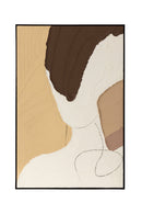 Contract furniture - Face Outline Textured Art - www.oroatrade.com