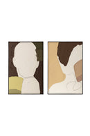 Contract furniture - Face Outline Textured Art - www.oroatrade.com