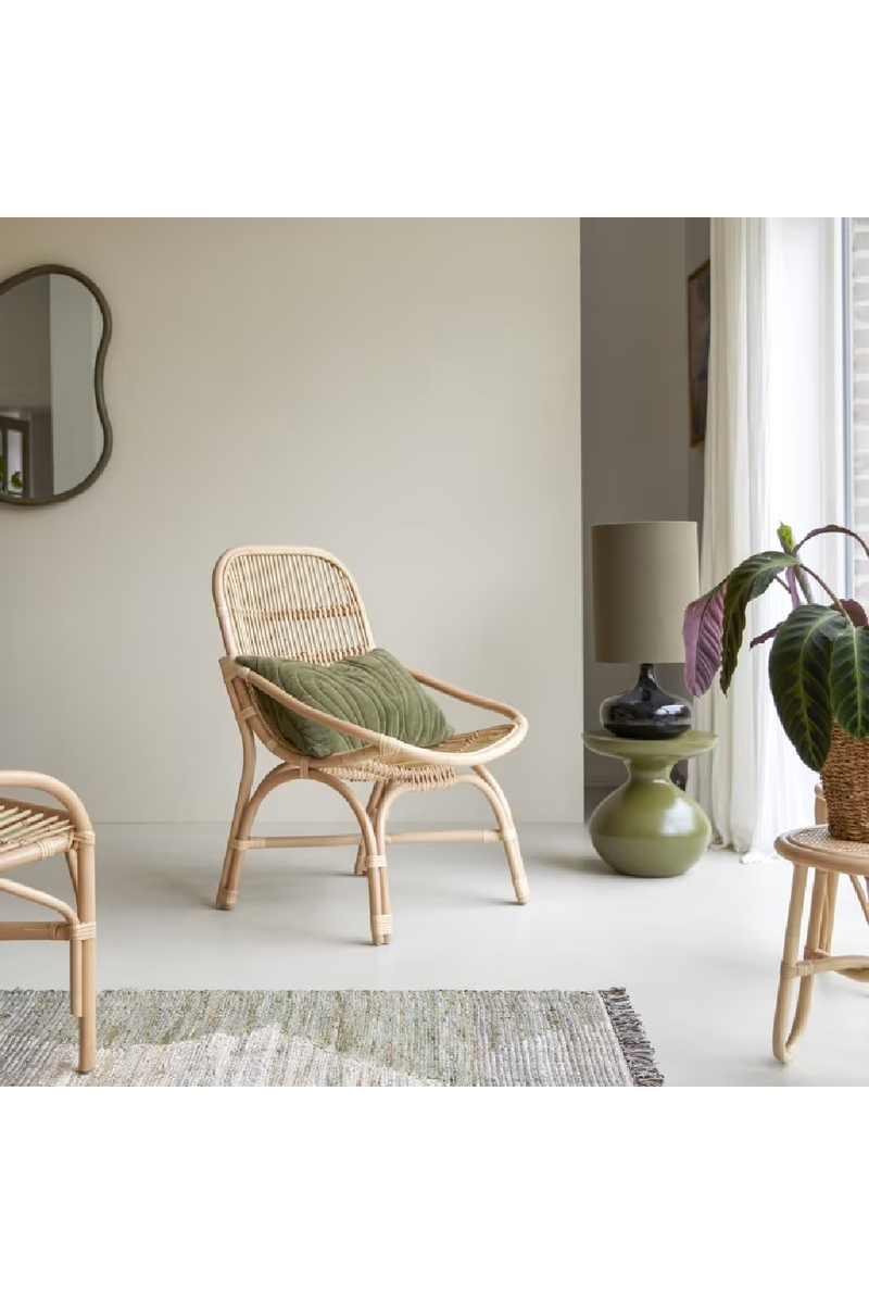 Varnished Rattan Lounge Chair | Tikamoon Pia | Oroatrade.com