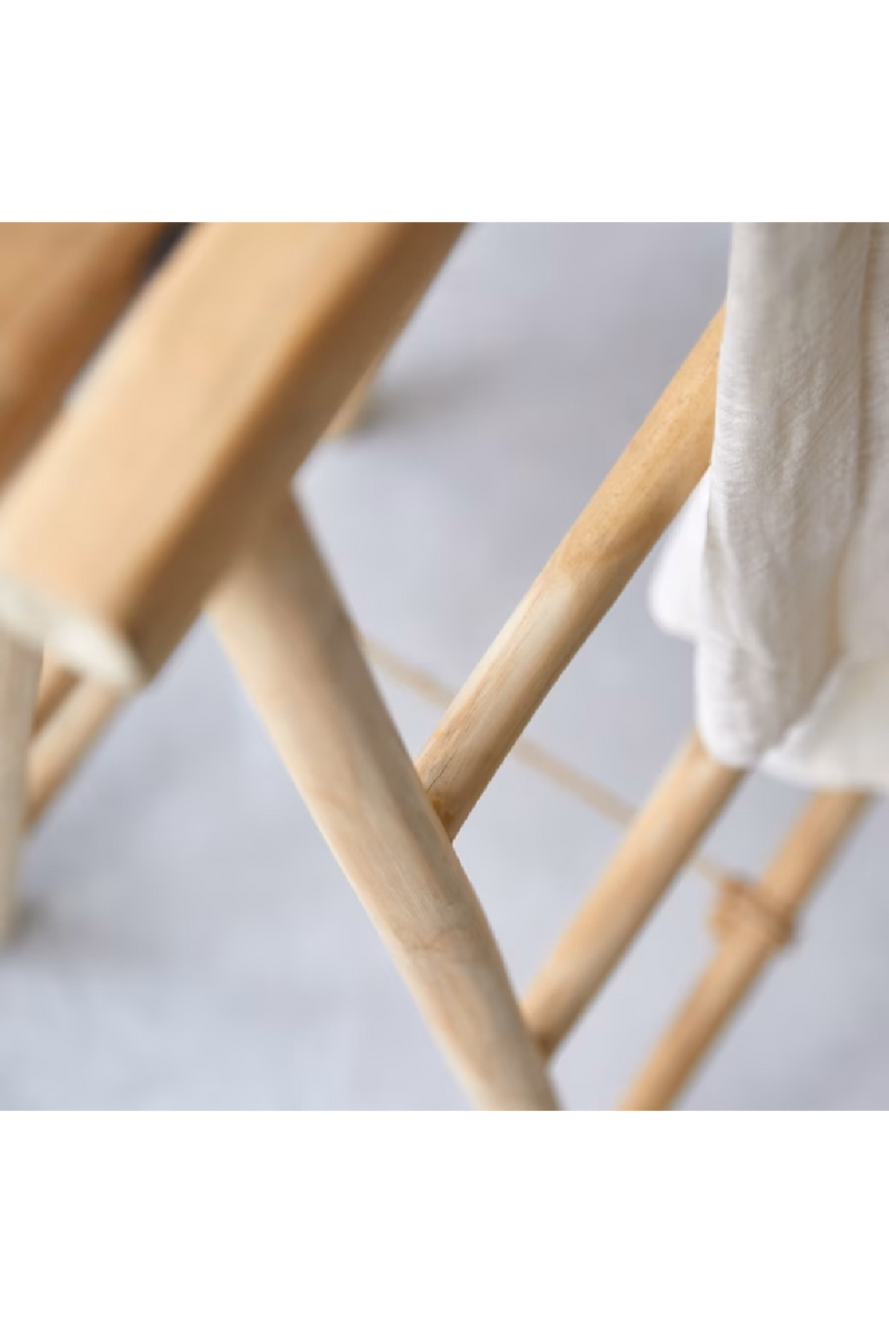 Solid Teak Ladder Towel Rack | Tikamoon Kilim | Oroatrade.com