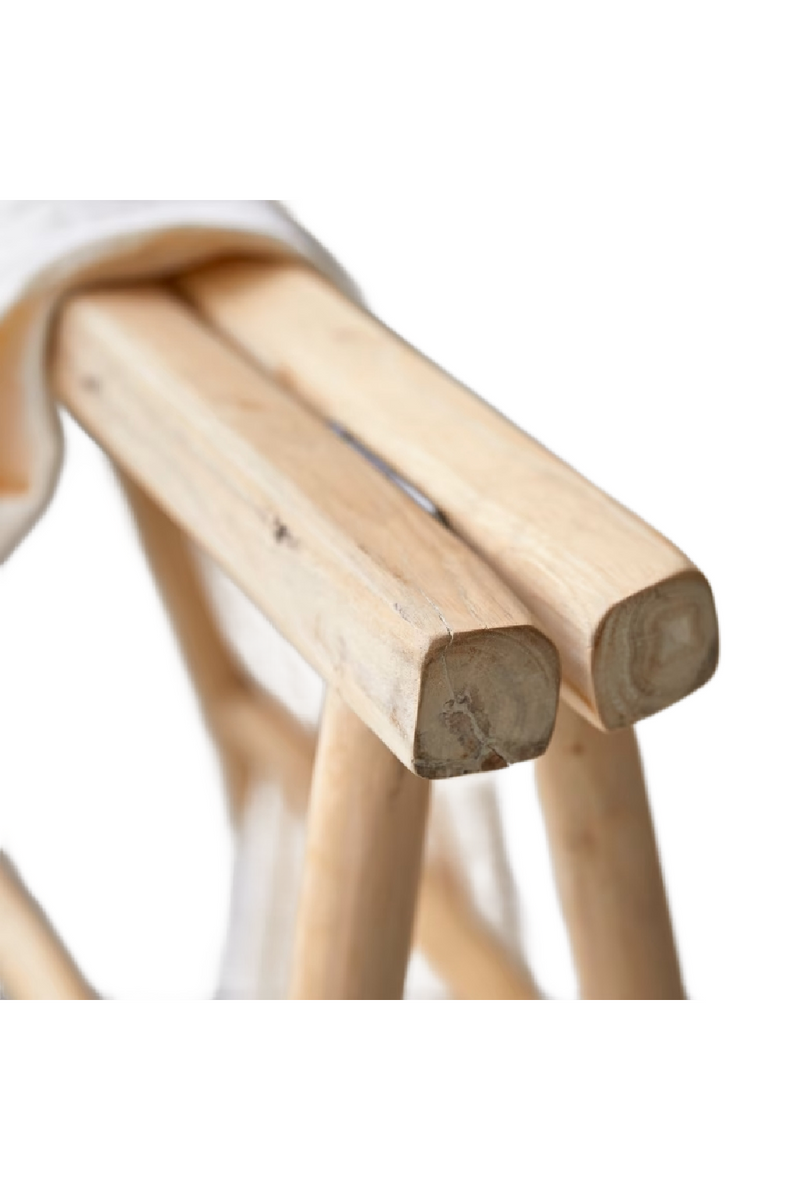 Solid Teak Ladder Towel Rack | Tikamoon Kilim | Oroatrade.com