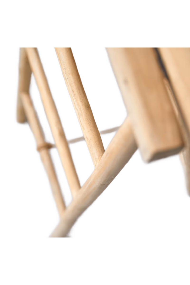 Solid Teak Ladder Towel Rack | Tikamoon Kilim | Oroatrade.com