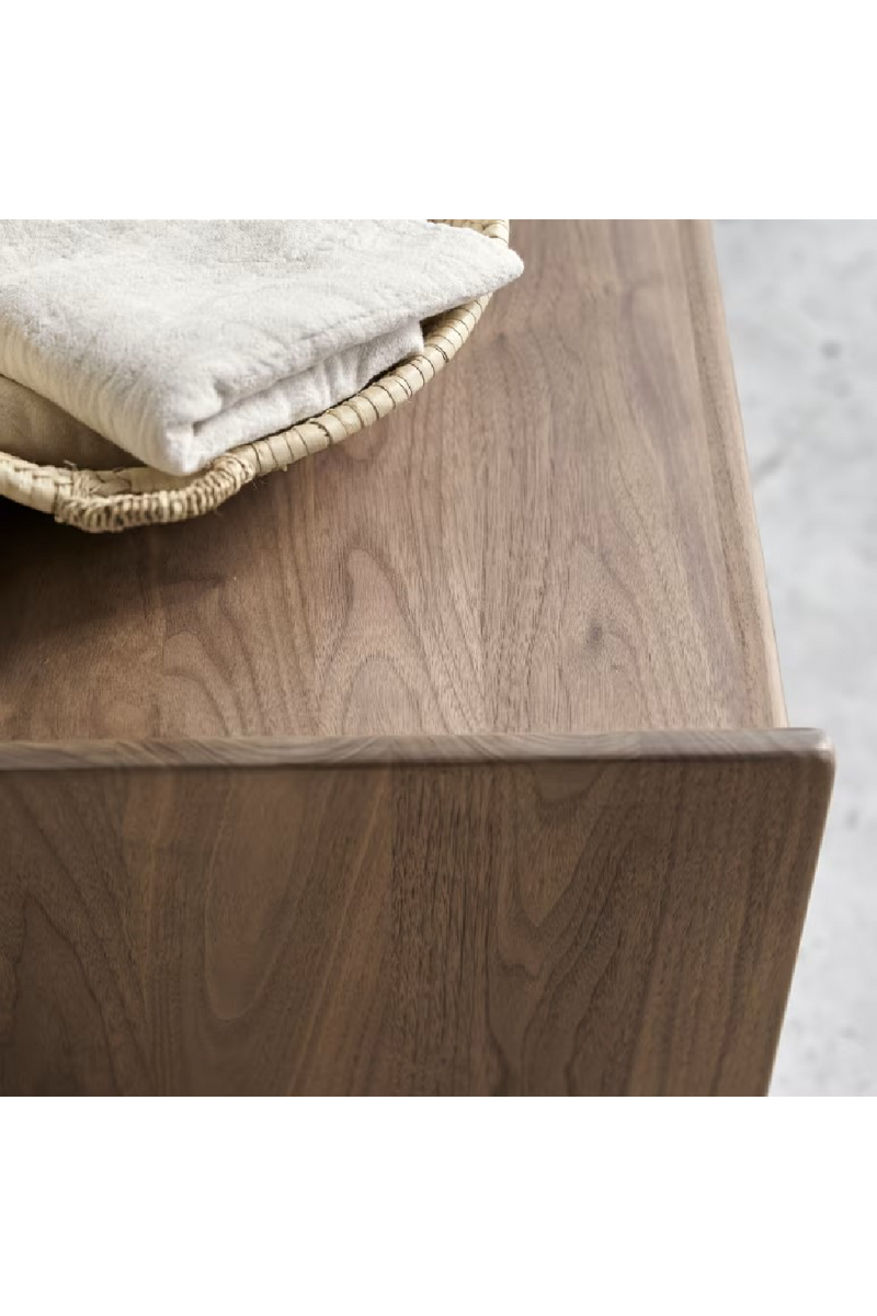 Solid Walnut Bedside Cabinet | Tikamoon Arto | Oroatrade.com