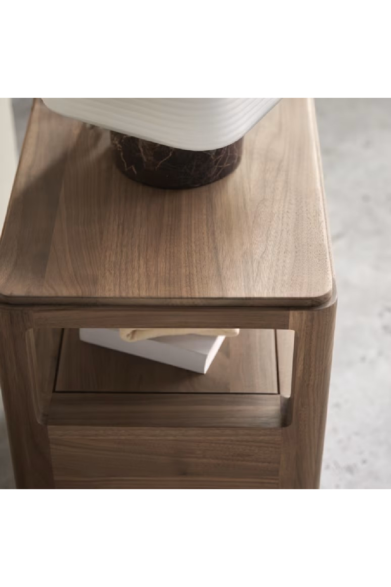 Solid Walnut Bedside Cabinet | Tikamoon Arto | Oroatrade.com