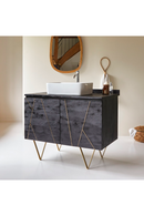 Solid Mango Vanity Cabinet | Tikamoon Liv | Oroatrade.com