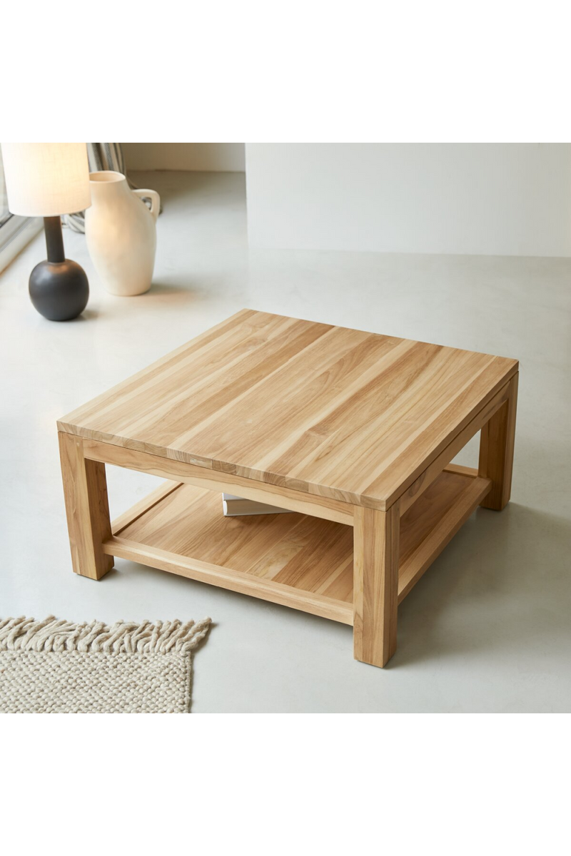 Square Teak Coffee Table | Tikamoon Eve | Oroatrade.com