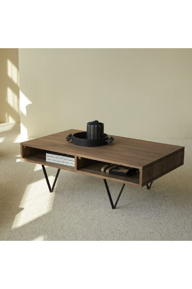 Solid Walnut Coffee Table | Tikamoon Metric | Oroatrade.com