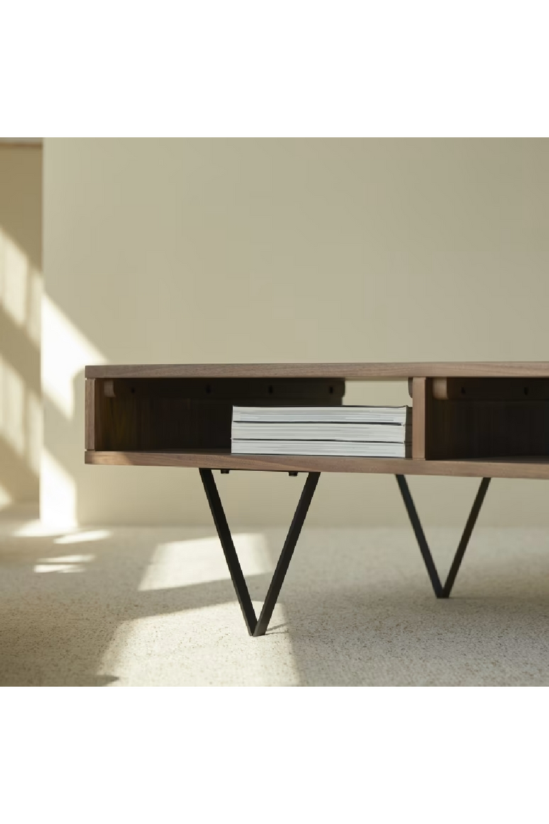 Solid Walnut Coffee Table | Tikamoon Metric | Oroatrade.com