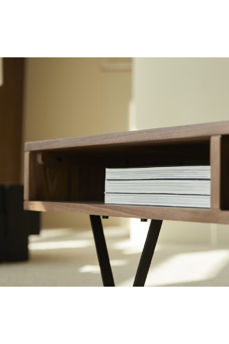 Solid Walnut Coffee Table | Tikamoon Metric | Oroatrade.com