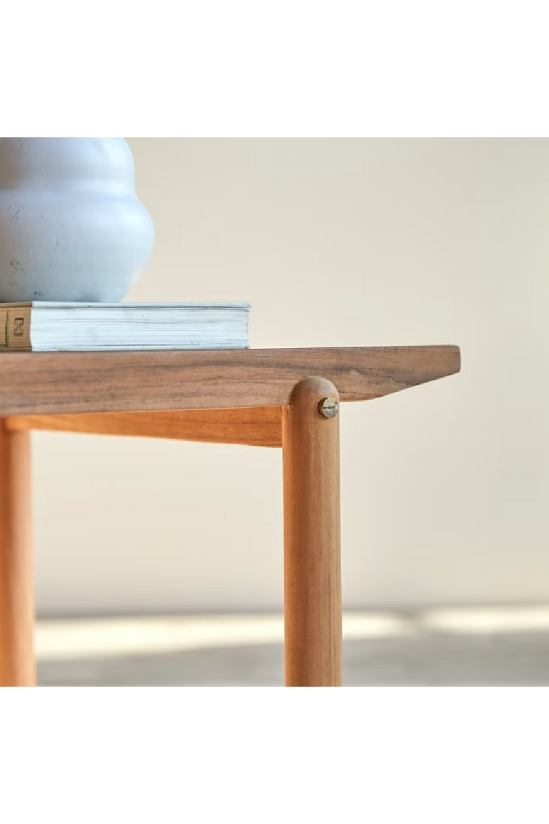 Teak Slatted Side Table | Tikamoon Fado | Oroatrade.com