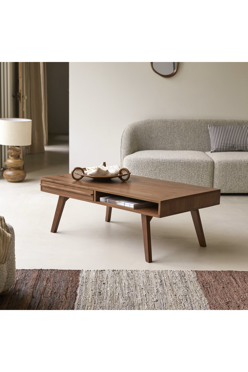 Solid Acacia Nordic Coffee Table | Tikamoon Niels | Oroatrade.com