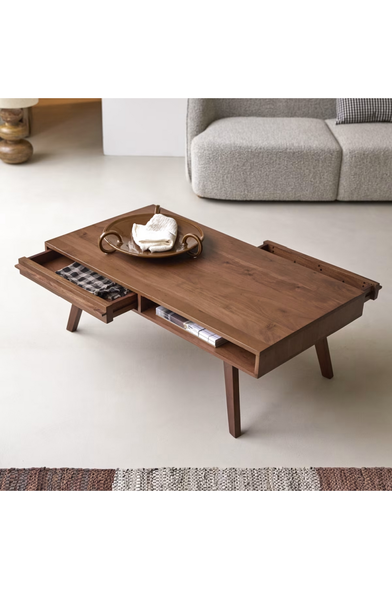 Solid Acacia Nordic Coffee Table | Tikamoon Niels | Oroatrade.com