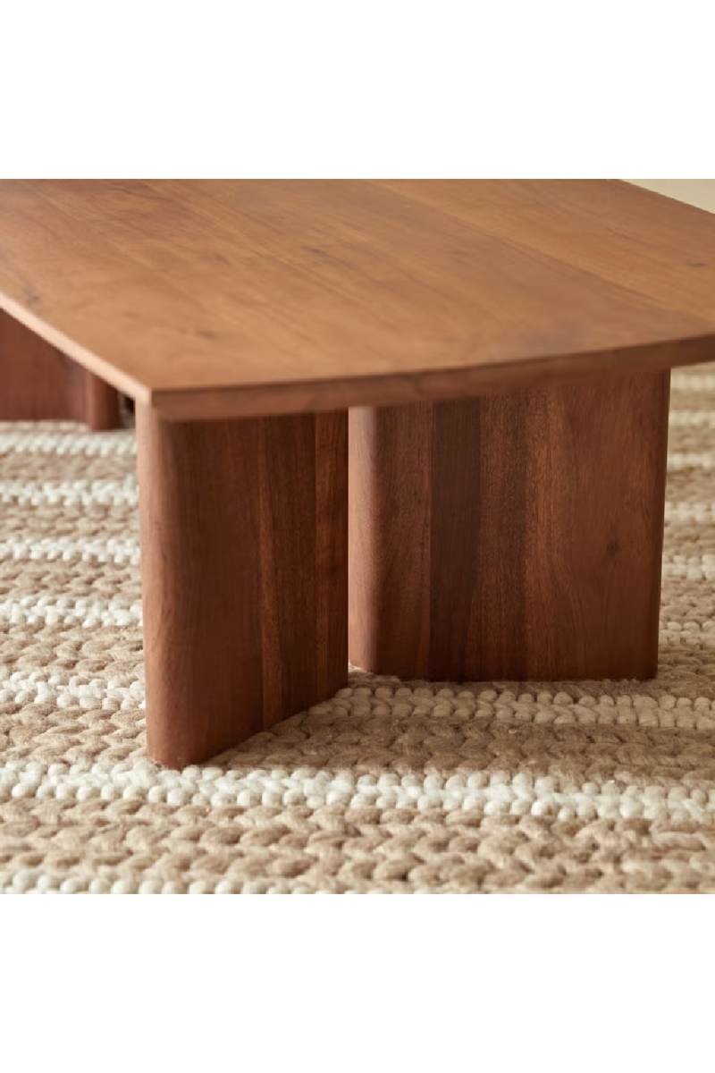 Varnished Acacia Coffee Table | Tikamoon Suzanne | Oroatrade.com