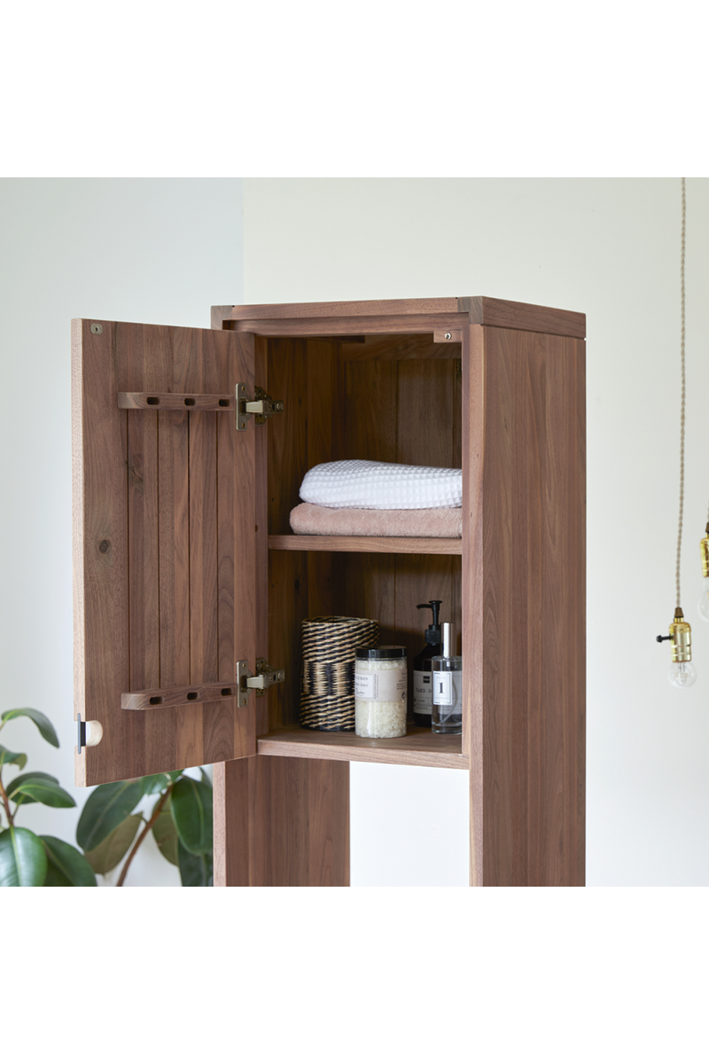 Solid Walnut Tall Bathroom Cabinet | Tikamoon Jonak | Oroatrade.com